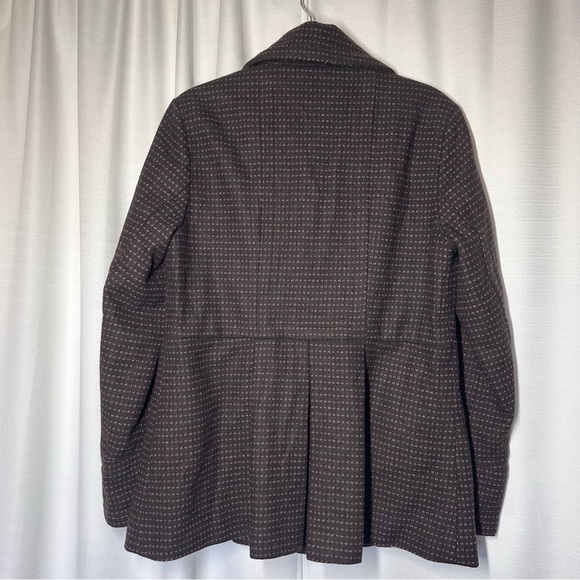 Banana Republic Wool Pea Coat Womens L Double-Breasted Preppy Academia Y2k 90s - Picture 11 of 15